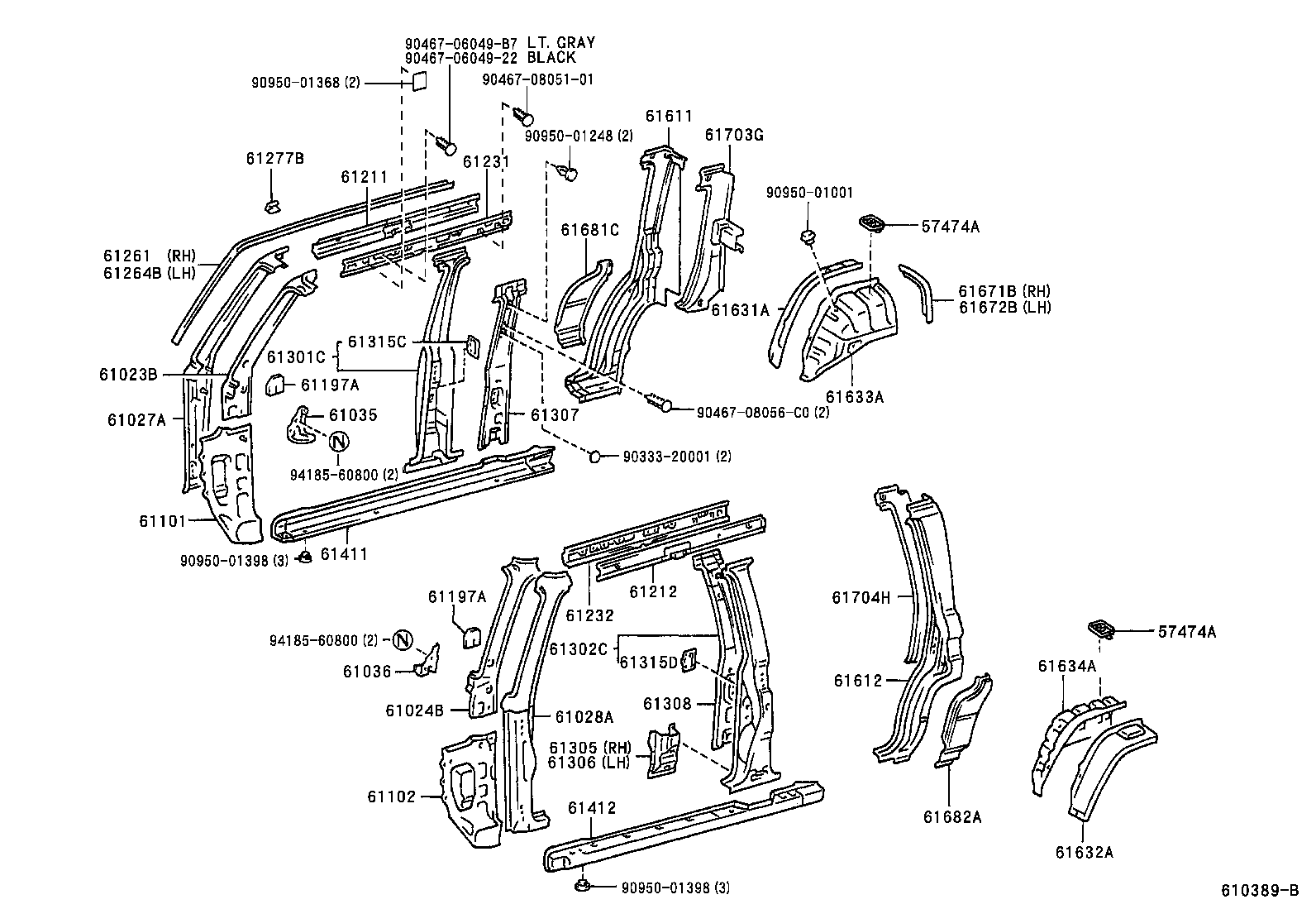 60161-60232 PANEL, QUARTER, RH product image
