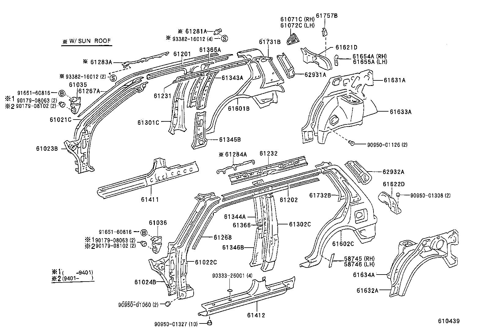 61023-10120 PILLAR SUB-ASSY, FRONT BODY, INNER RH product image