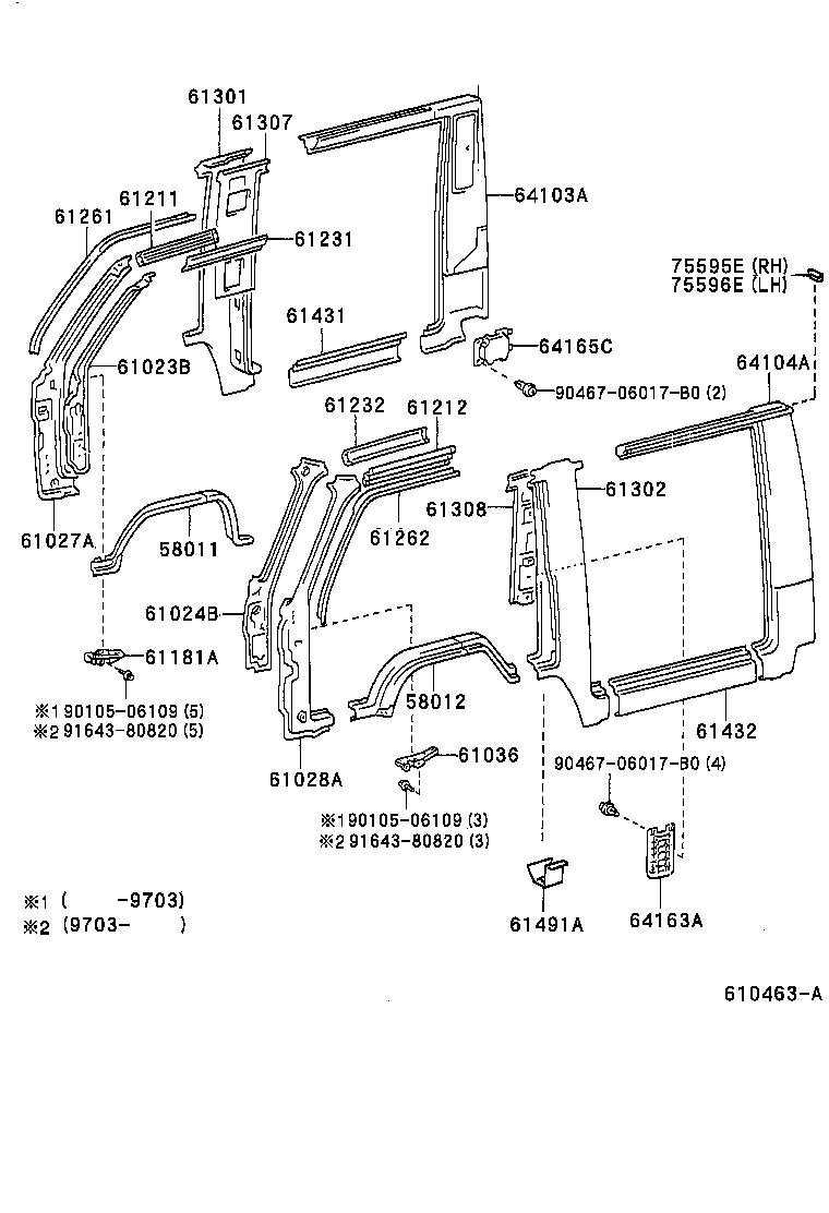 61024-37061 PILLAR SUB-ASSY, FRONT BODY, INNER LH product image