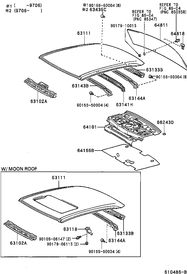 63118-32020 SUPPORT, ROOF PANEL, RH product image