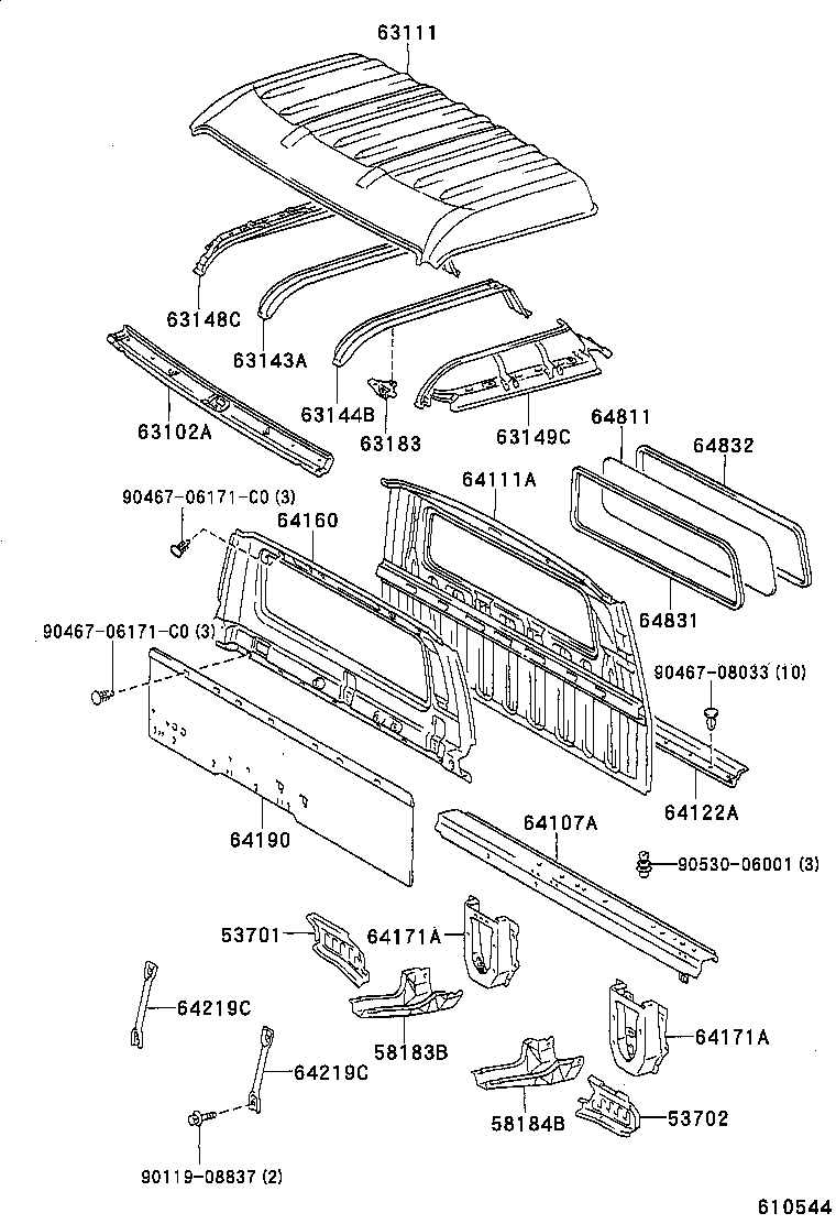 53703-37010 APRON SUB-ASSY, FRONT FENDER, RH product image
