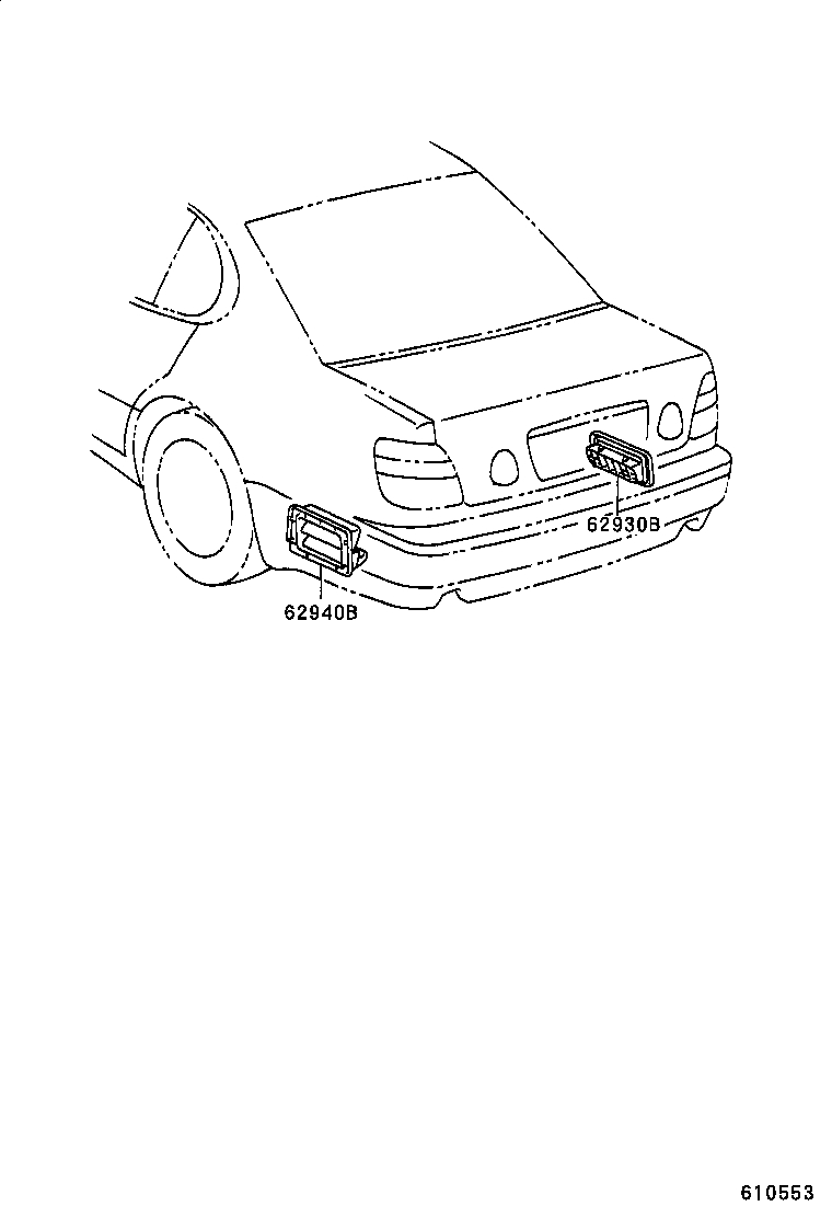 62940-30140 DUCT ASSY, QUARTER VENT, LH product image