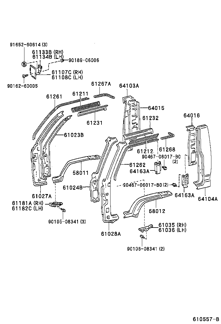 58012-25010 PANEL SUB-ASSY, FRONT FLOOR SIDE, LH product image