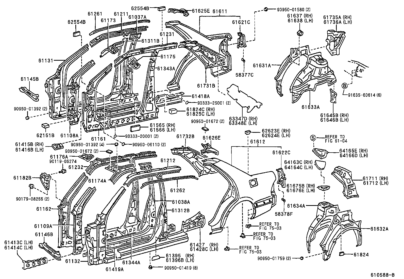 61675-22040 REINFORCEMENT, REAR SUSPENSION SPRING SUPPORT product image
