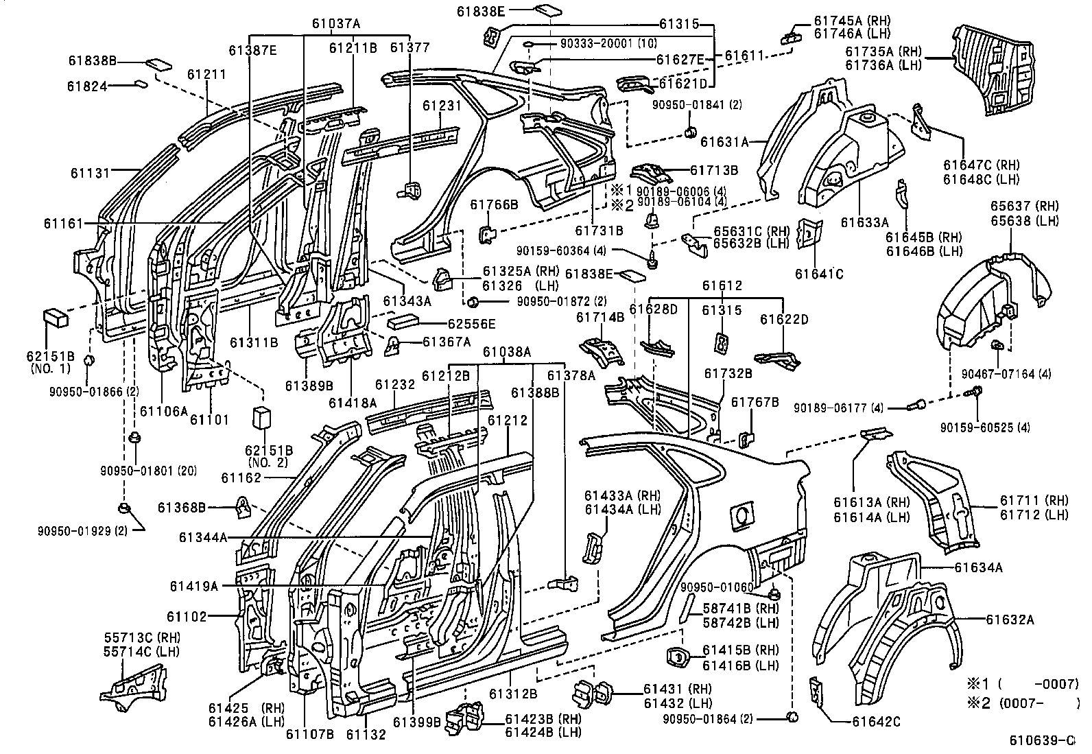 58741-05020 PROTECTOR, QUARTER PANEL, RH product image
