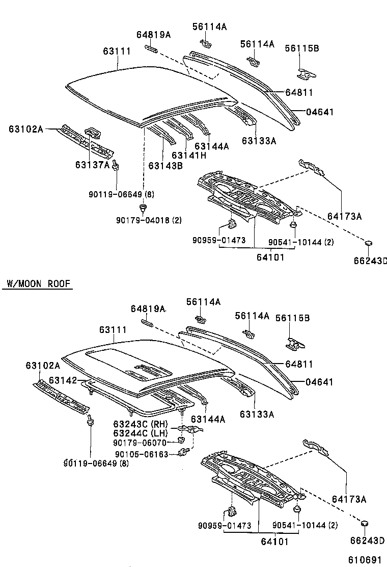 64811-33150 GLASS, BACK WINDOW product image