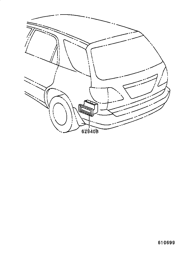 62940-48010 DUCT ASSY, QUARTER VENT, LH product image