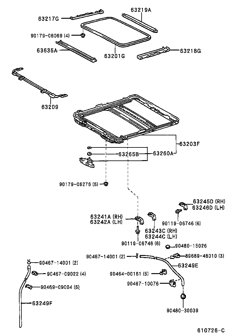 63111-48020 PANEL, ROOF product image