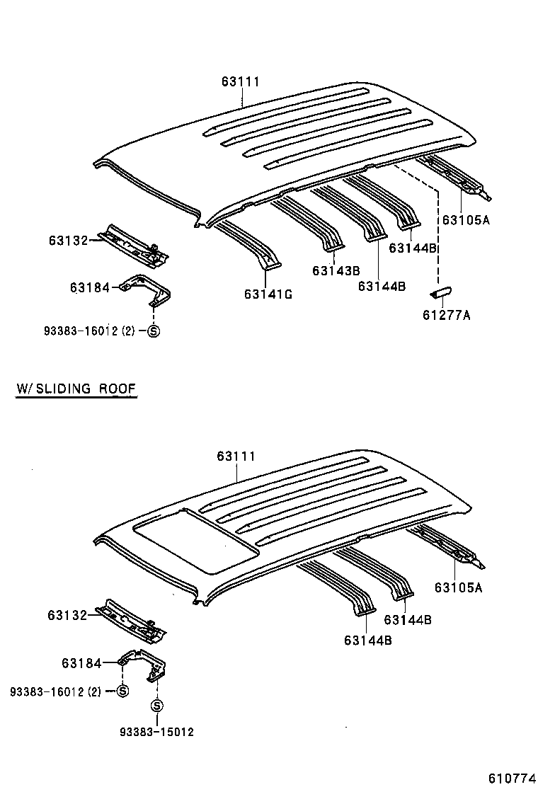 63014-60030 PANEL, ROOF product image