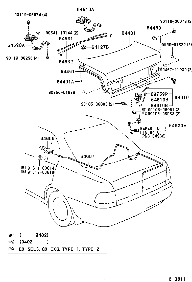64401-2B640 PANEL SUB-ASSY, LUGGAGE COMPARTMENT DOOR product image