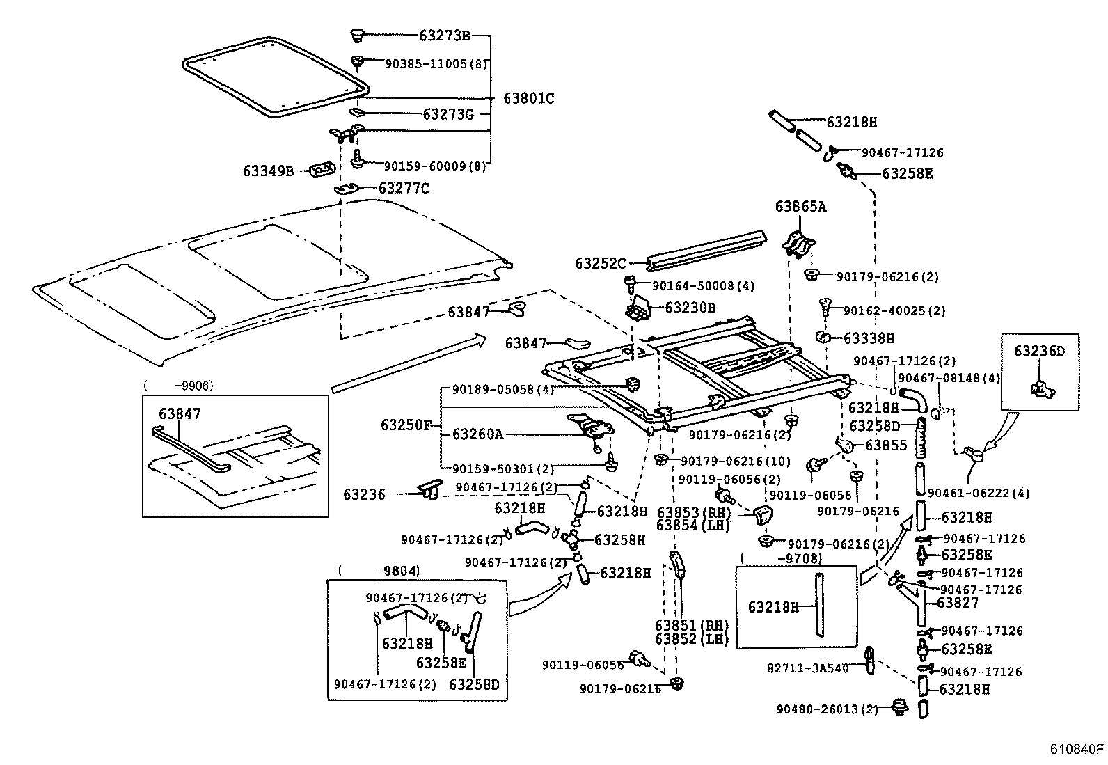 63025-26060 LINK SUB-ASSY, TILT ROOF, RH product image