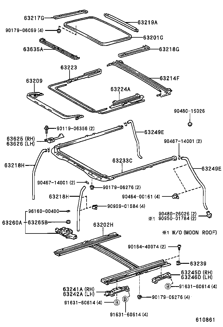 64811-53010 GLASS, BACK WINDOW product image