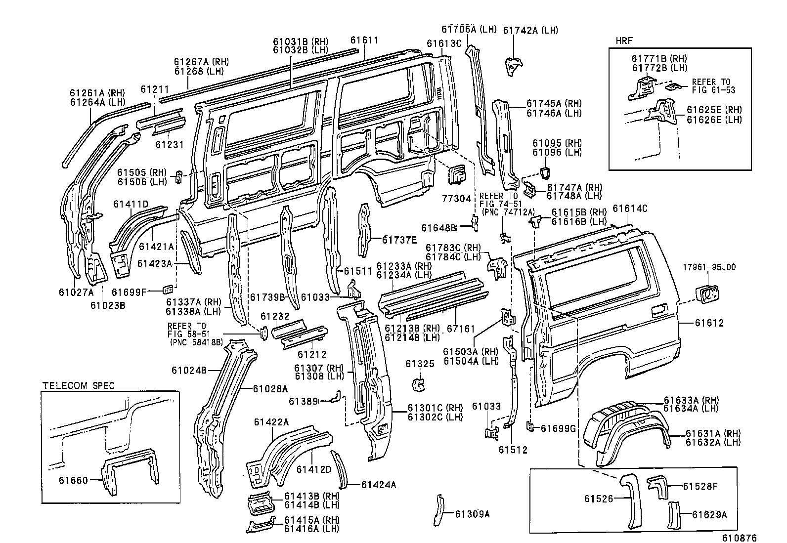 61027-95J05 PILLAR SUB-ASSY, FRONT BODY, OUTER RH product image