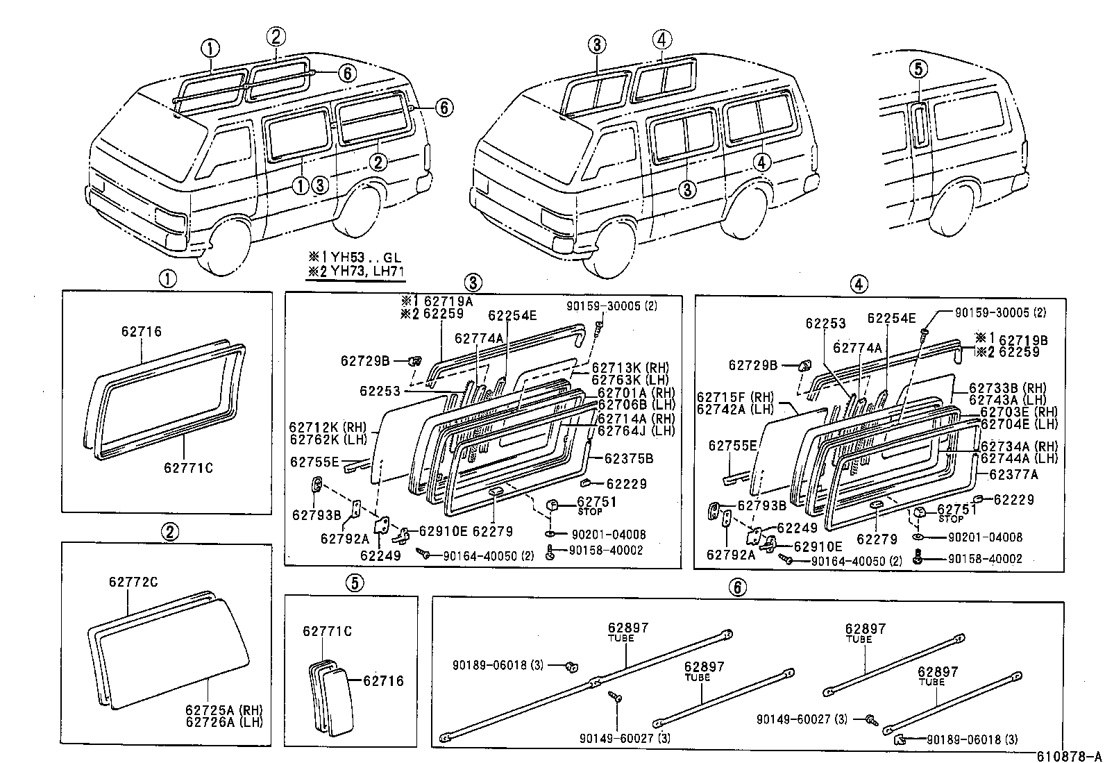 62375-90C01-01 CLIP, SIDE WINDOW, NO.1 product image