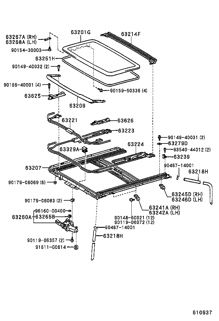 63111-12922 PANEL, ROOF product image