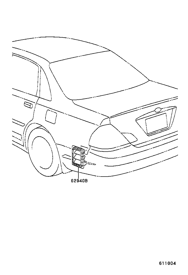 62940-AA012 DUCT ASSY, QUARTER VENT, LH product image