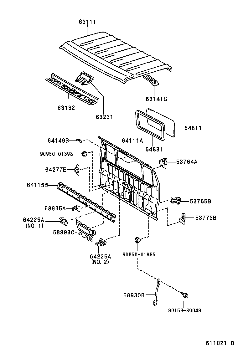 53765-37040 BRACKET, AIR CLEANER INLET, NO.2 product image
