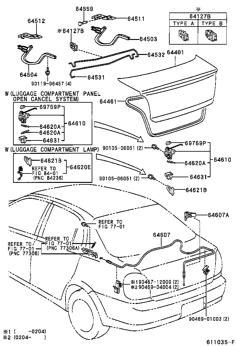 64401-52051 PANEL SUB-ASSY, LUGGAGE COMPARTMENT DOOR product image