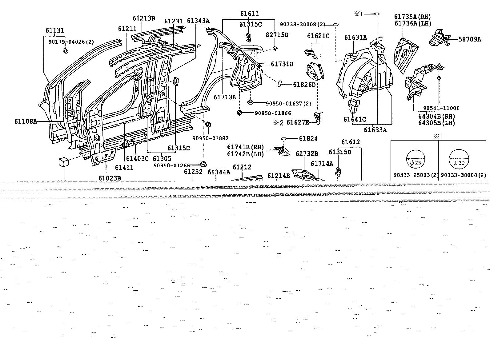 61607-52911 PANEL, QUARTER WHEEL HOUSE, INNER RH product image