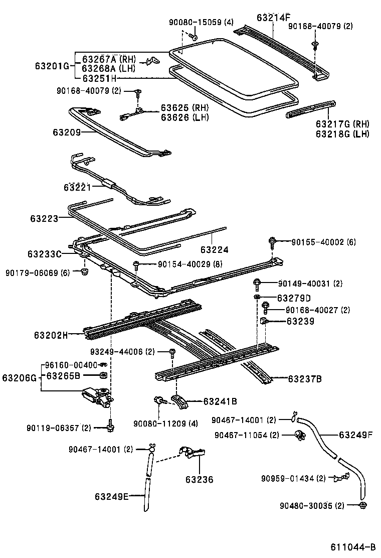 64165-AC020 COVER, UPPER BACK PANEL HOLE, NO.1 product image