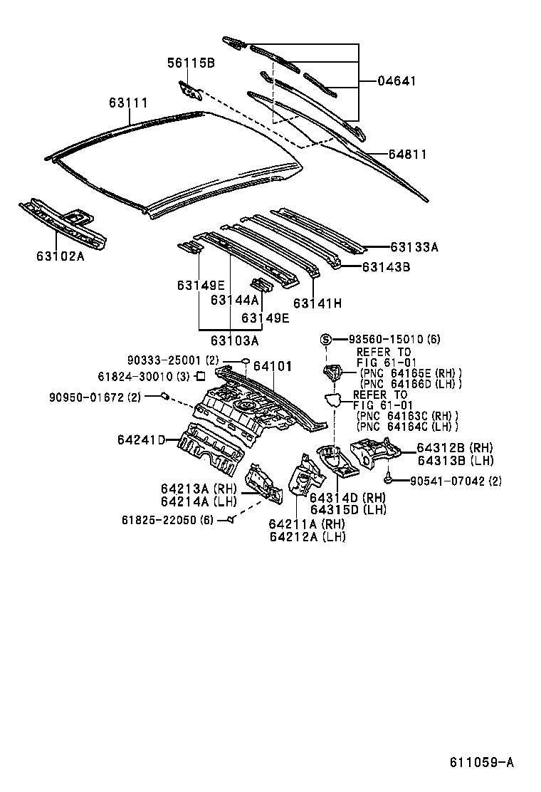 63111-30902 PANEL, ROOF product image