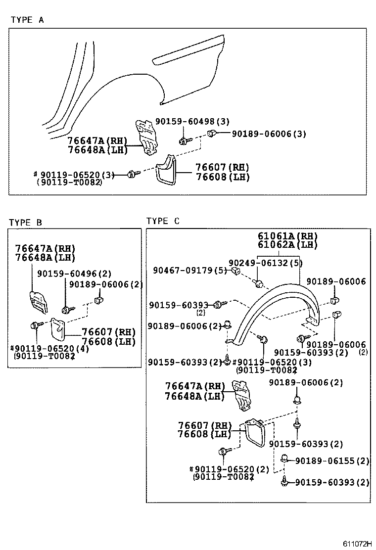 61033-0B060 REINFORCE SUB-ASSY, BACK DOOR OPENING SIDE product image
