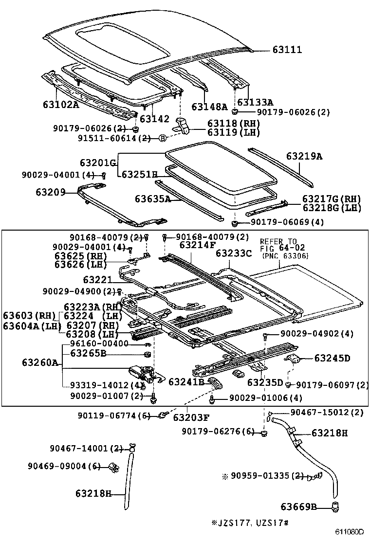 63111-30470 PANEL, ROOF product image