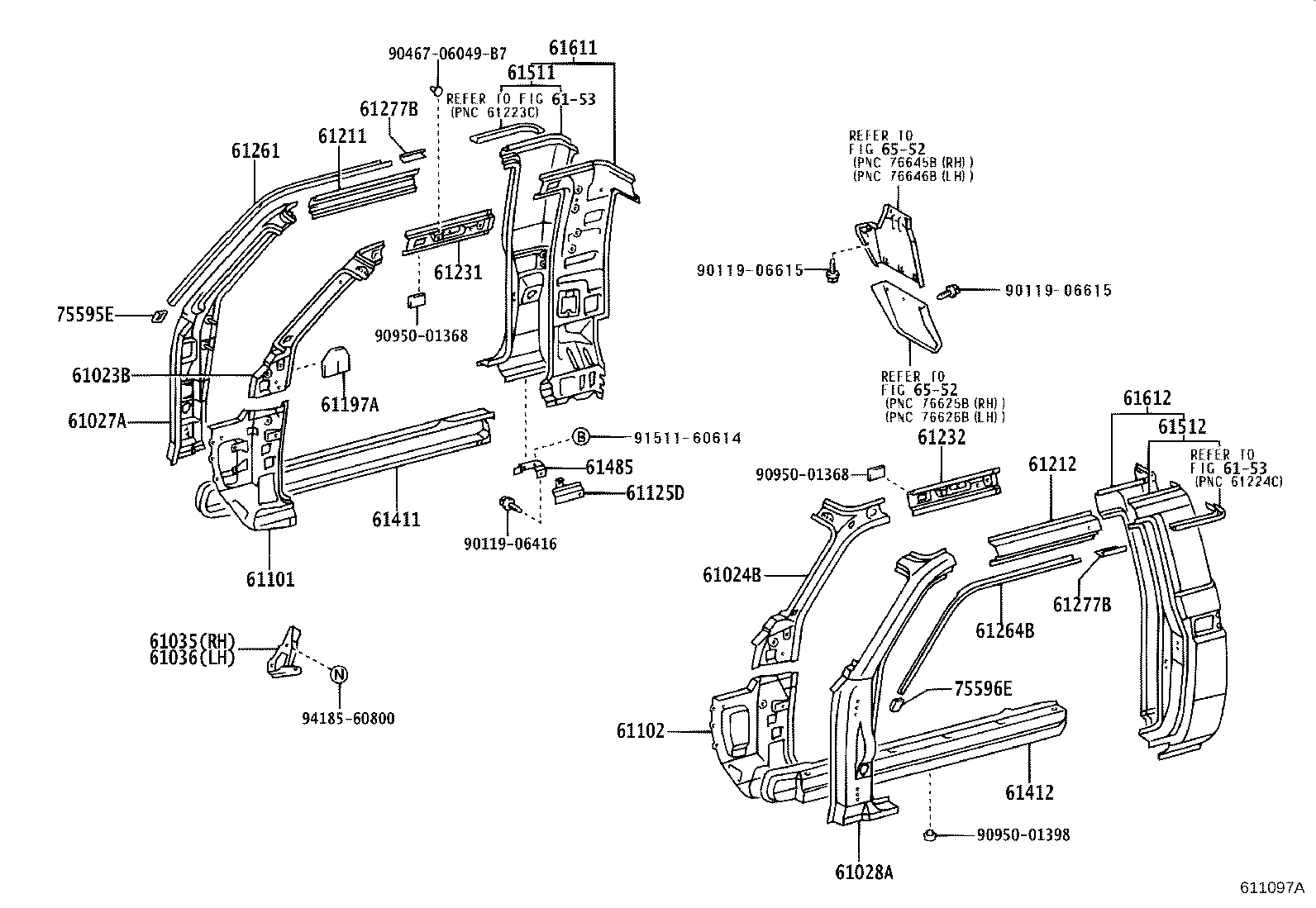 60161-60232 PANEL, QUARTER, RH product image