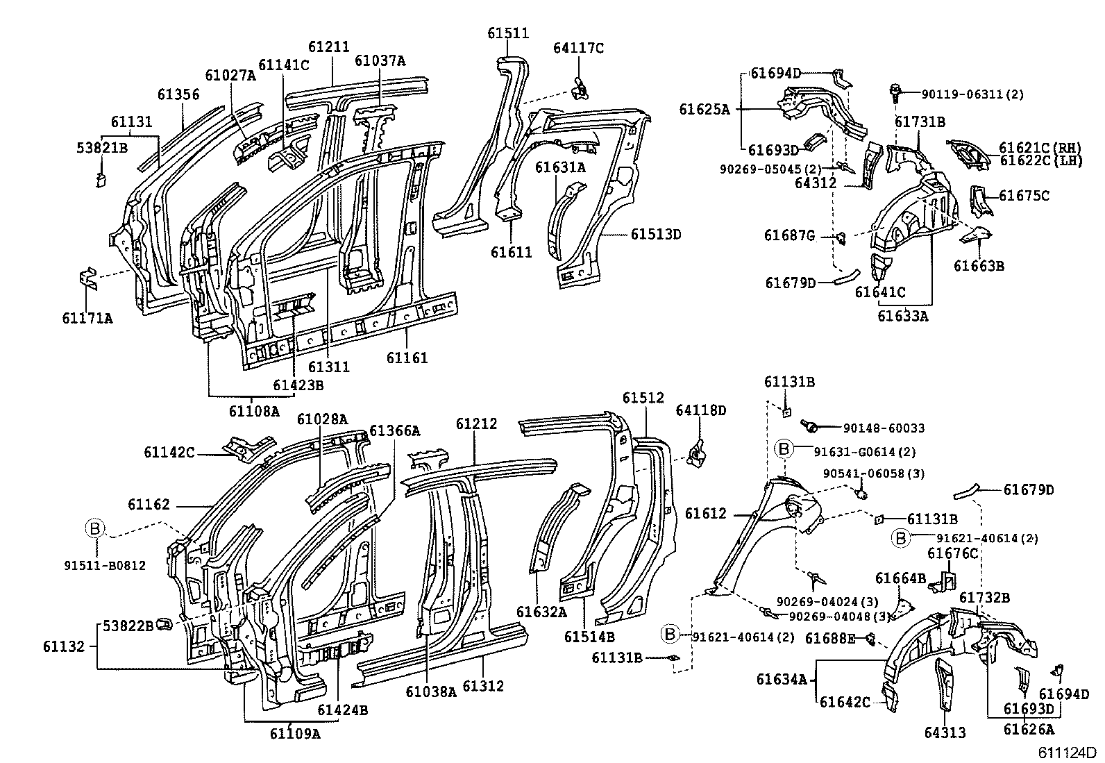 58741-52061 PROTECTOR, QUARTER PANEL, RH product image