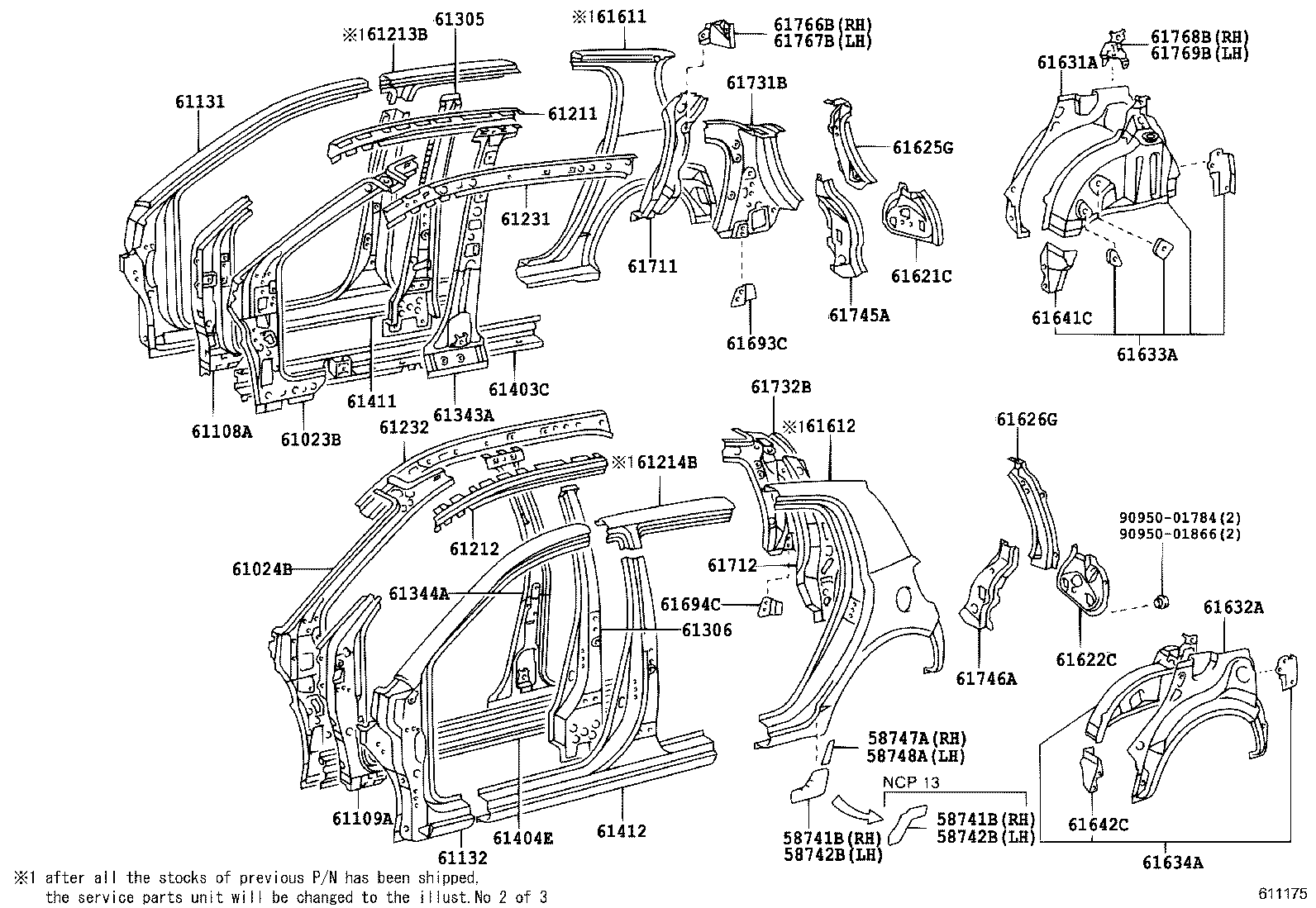 61607-52902 PANEL, QUARTER WHEEL HOUSE, INNER RH product image