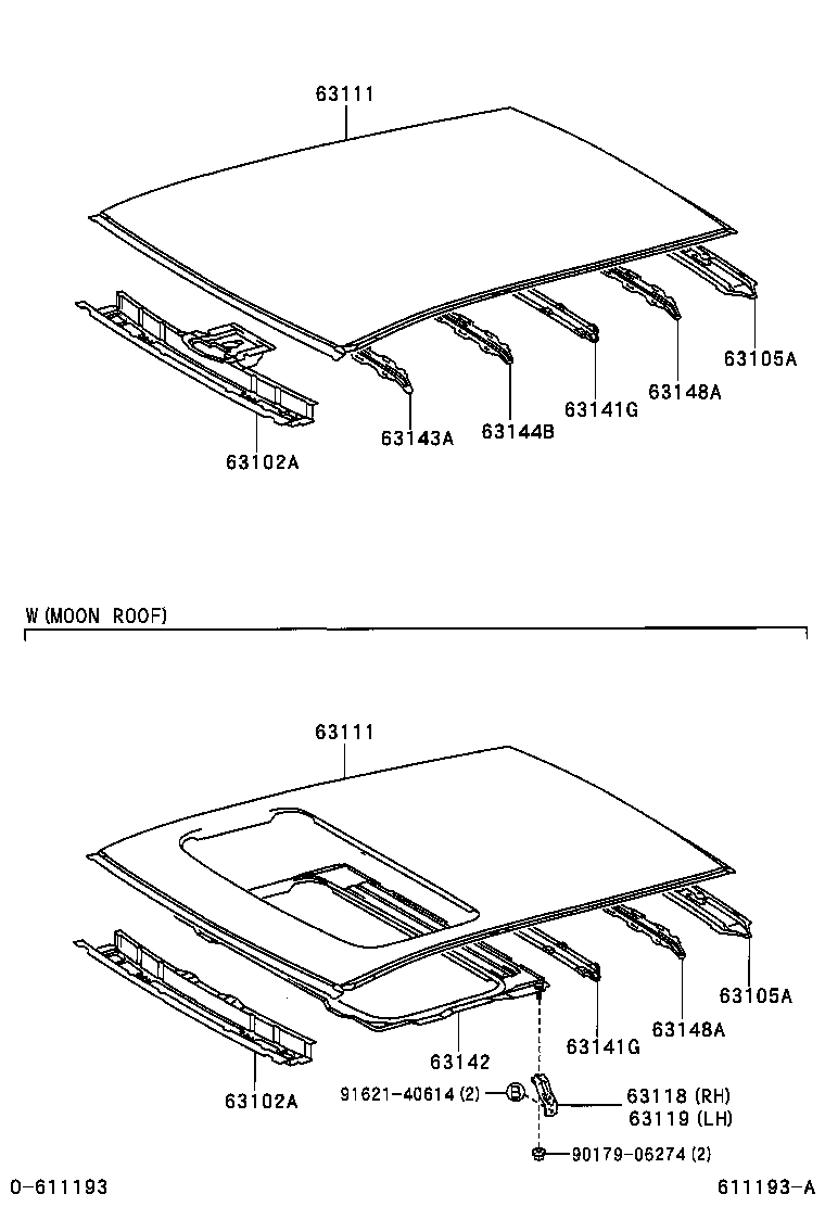 63105-42010 FRAME SUB-ASSY, BACK DOOR OPENING product image