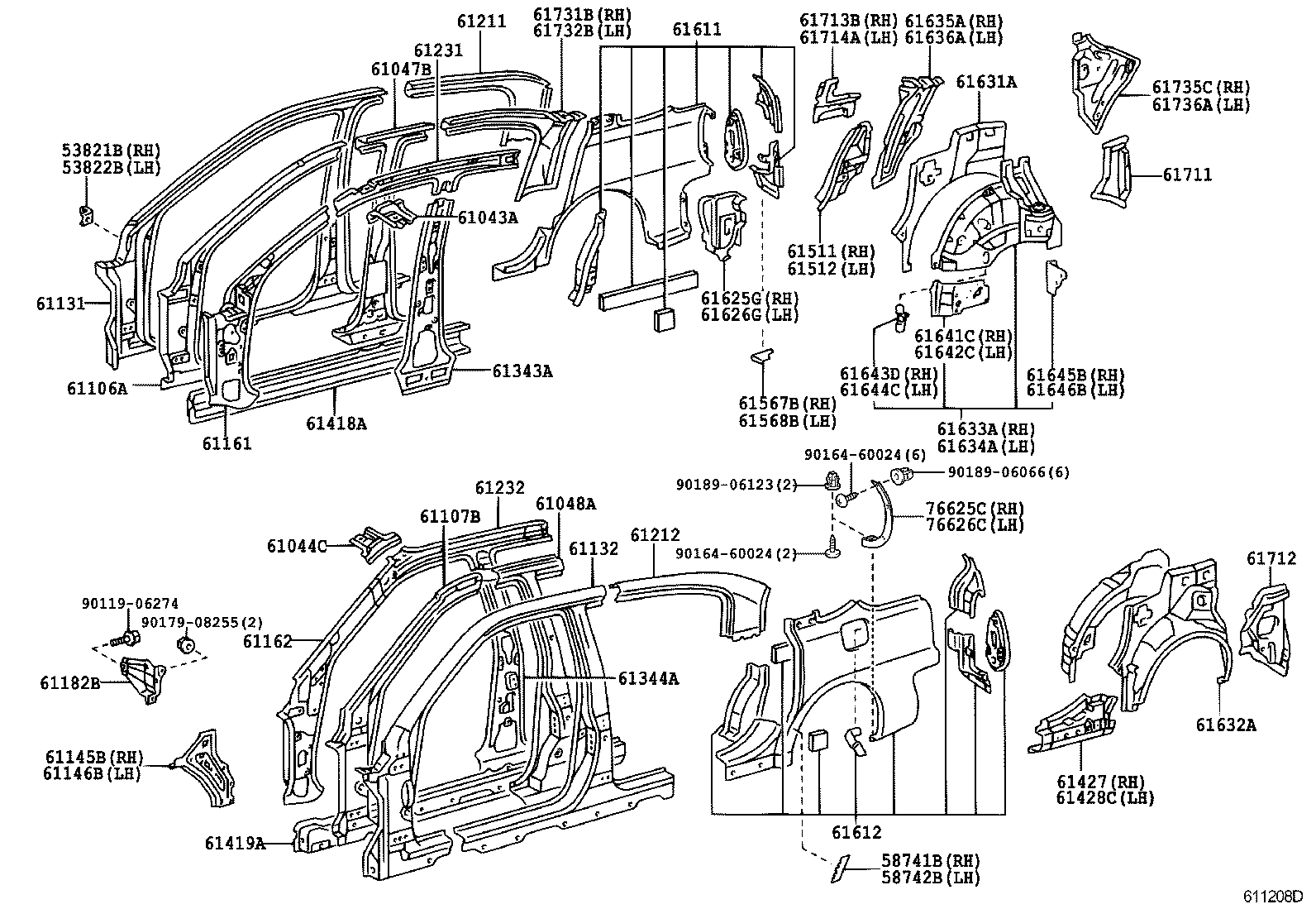 58741-51010 PROTECTOR, QUARTER PANEL, RH product image