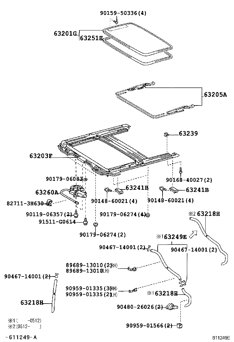 64811-02150 GLASS, BACK WINDOW product image