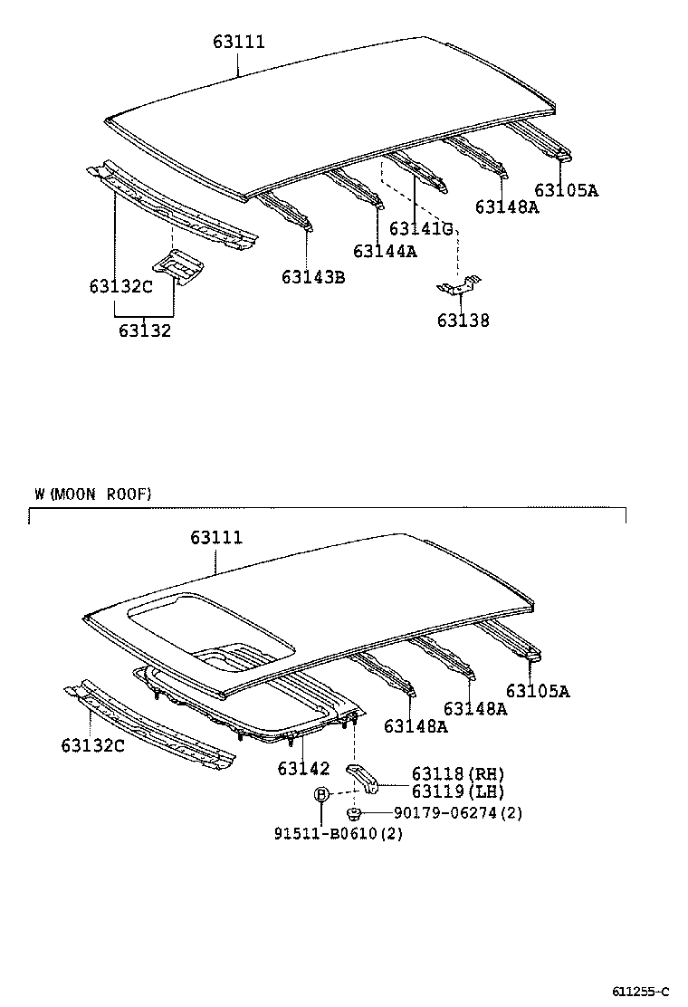 64811-02150 GLASS, BACK WINDOW product image