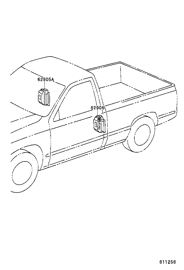 62905-AD010 LOUVER, QUATER VENTILATION, RH product image