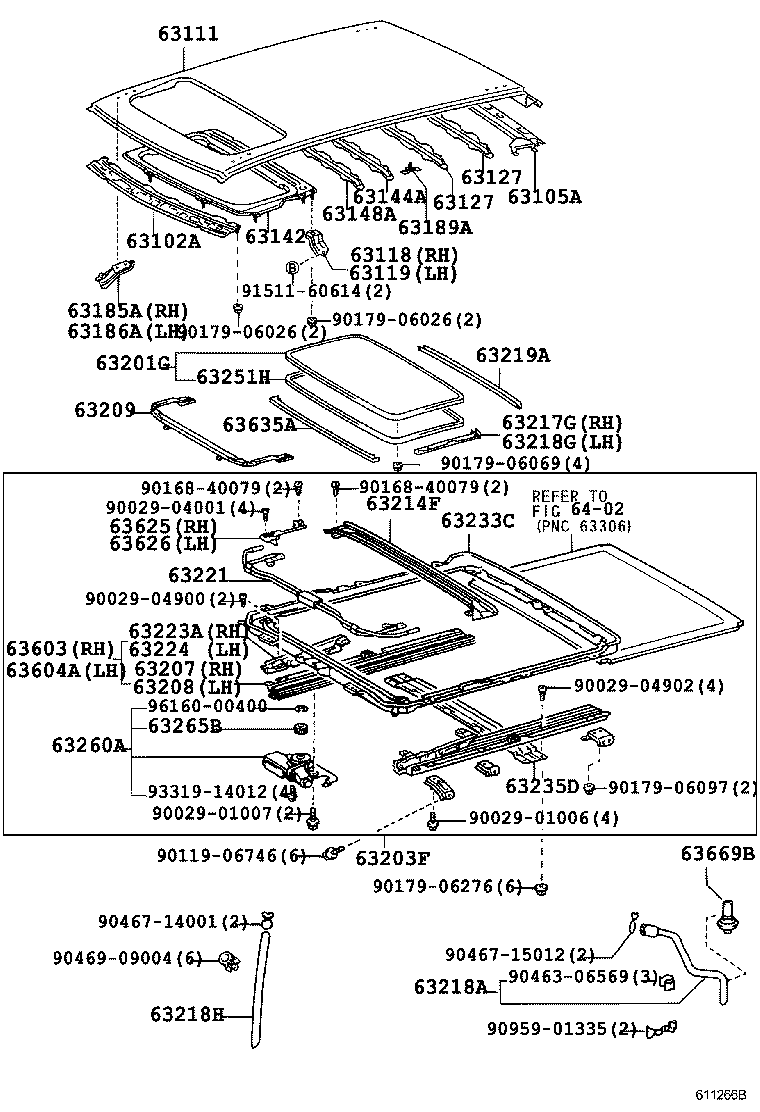 63111-30470 PANEL, ROOF product image