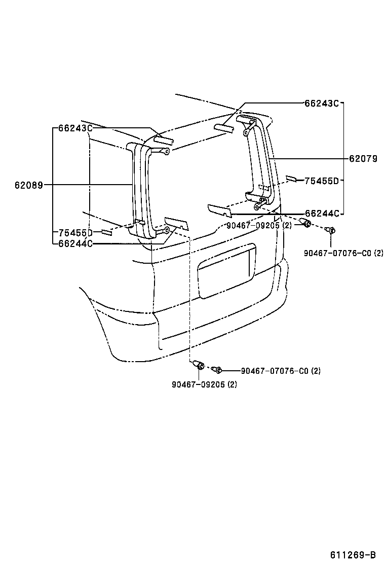 61607-52906 PANEL, QUARTER WHEEL HOUSE, INNER RH product image