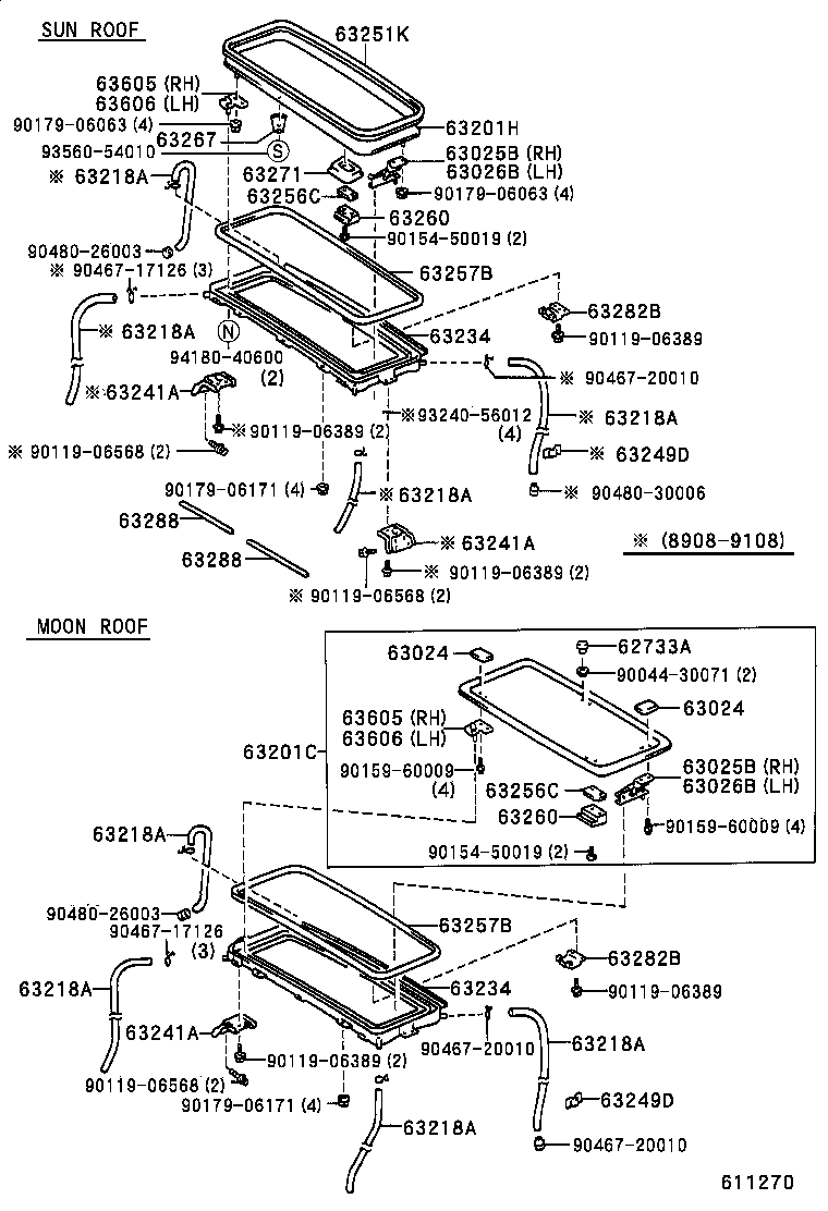 63103-26902 REINFORCEMENT SUB-ASSY, ROOF PANEL product image