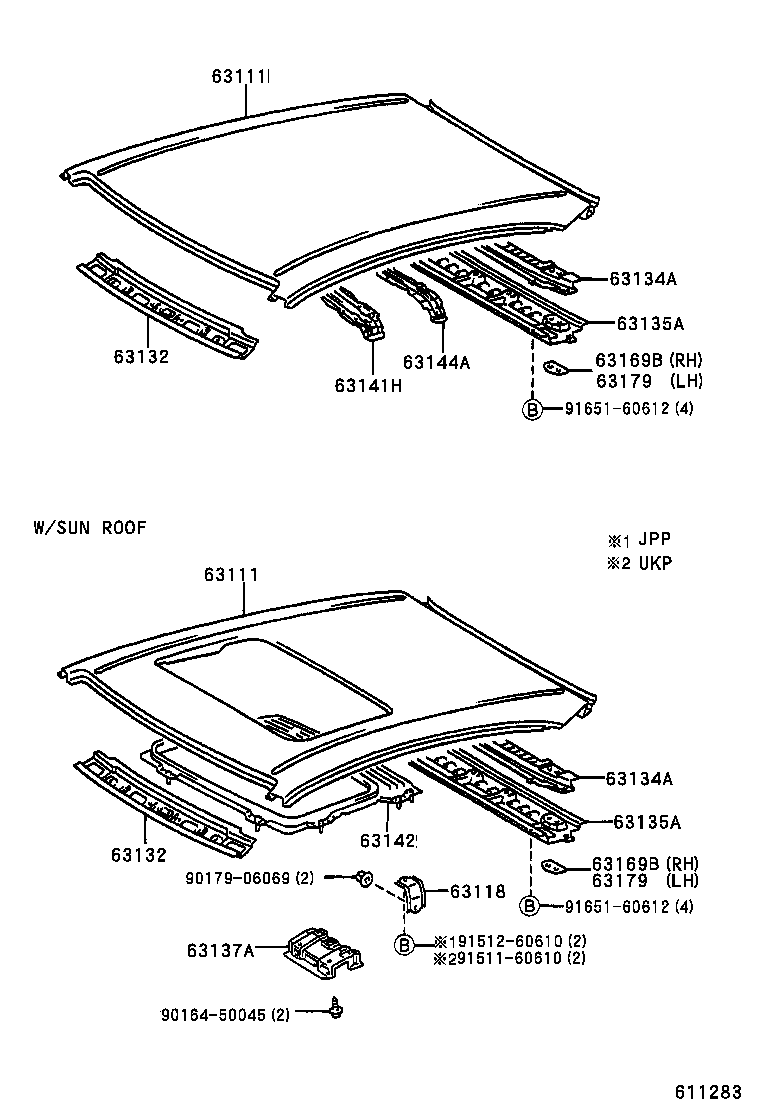 63137-02010 BRACKET, DOME LAMP, NO.1 product image