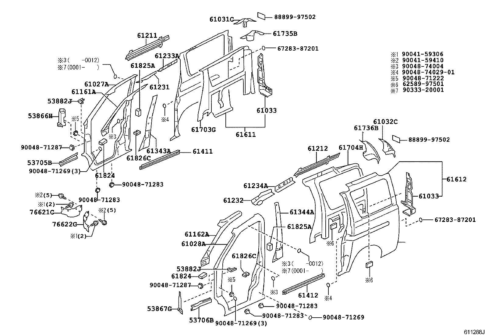 61027-97518 PILLAR SUB-ASSY, FRONT BODY, OUTER RH product image
