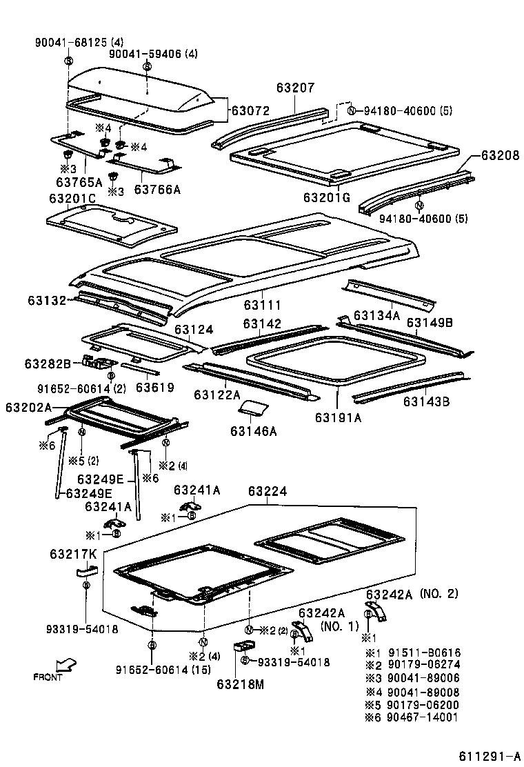 63111-97507 PANEL, ROOF product image