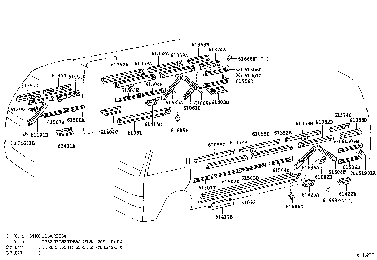 53137-36020 RETAINER, HEADLAMP DOOR product image