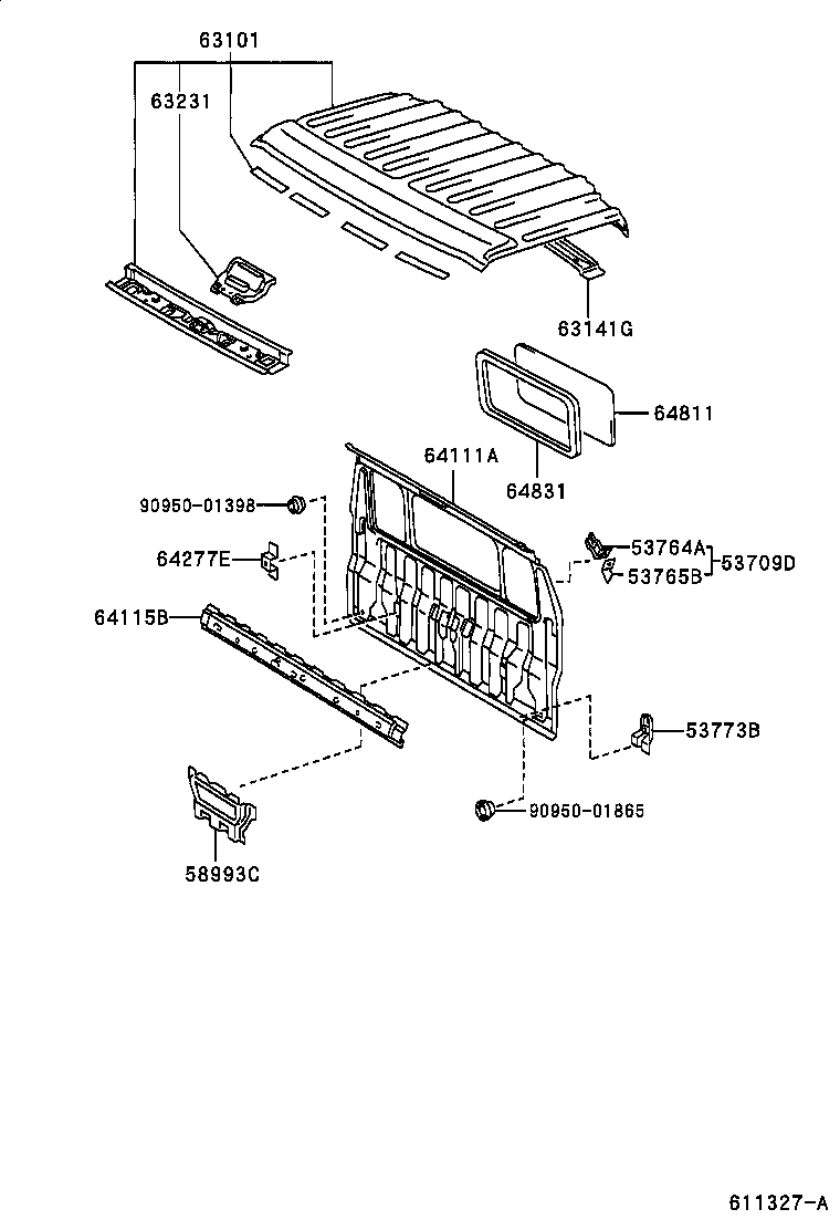 53765-37070 BRACKET, AIR CLEANER INLET, NO.2 product image