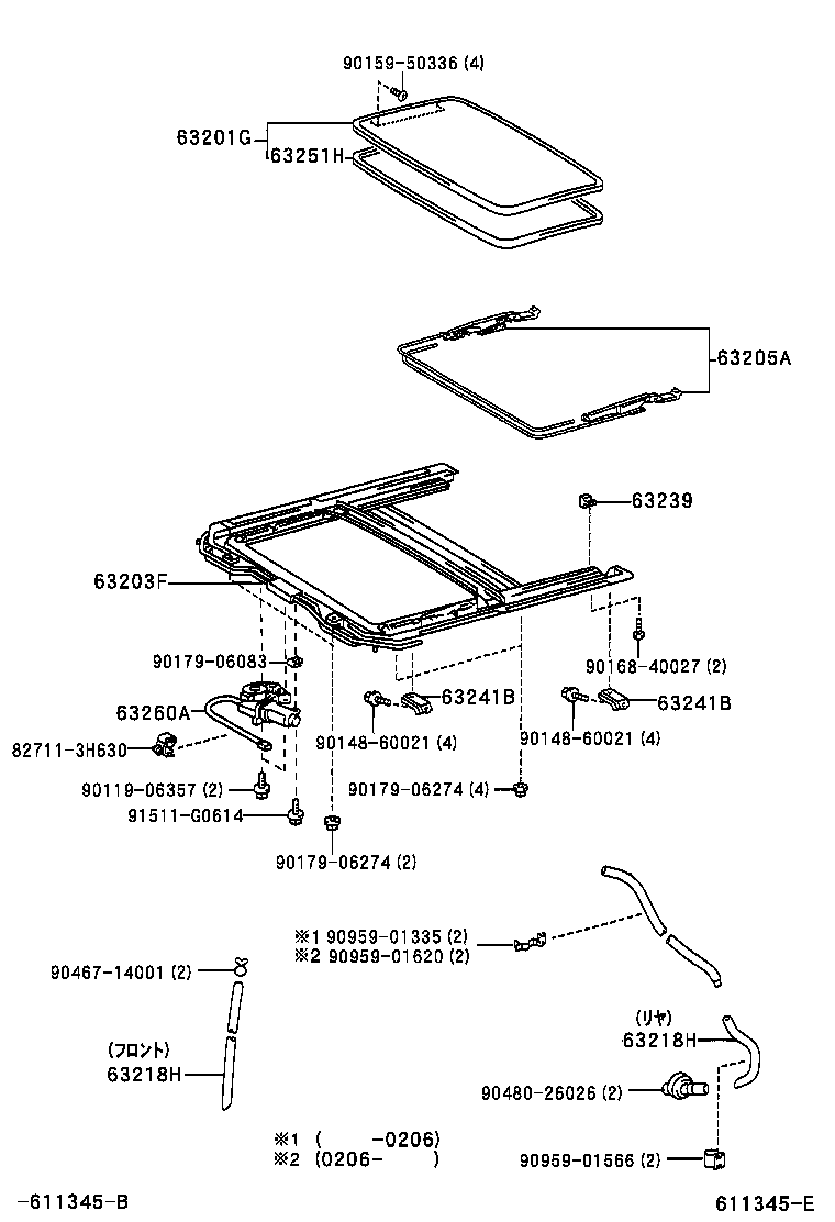 63111-13440 PANEL, ROOF product image