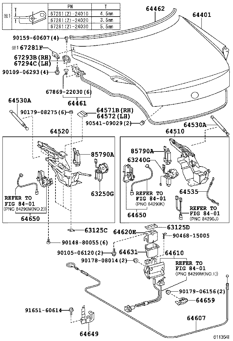 64401-24170 PANEL SUB-ASSY, LUGGAGE COMPARTMENT DOOR product image