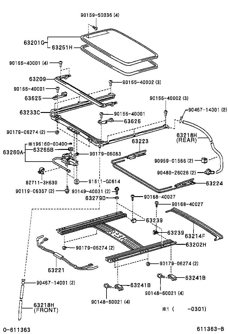 64101-12740 PANEL SUB-ASSY, UPPER BACK product image