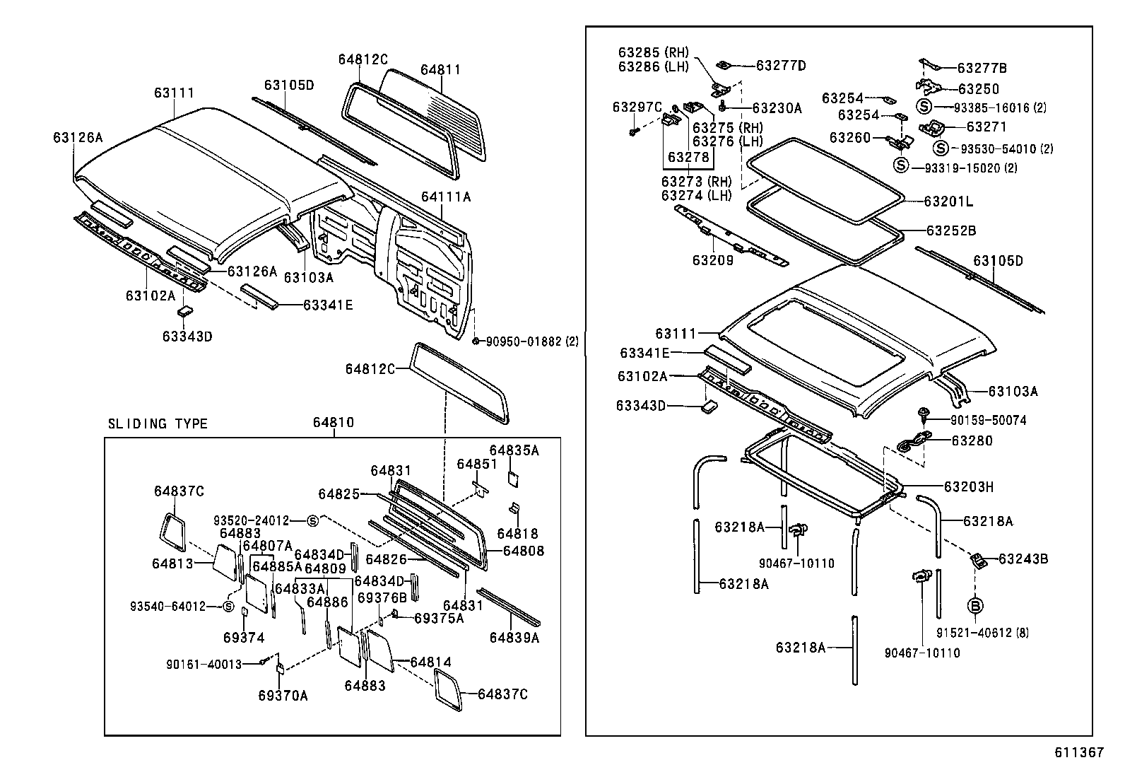 63111-35120 PANEL, ROOF product image