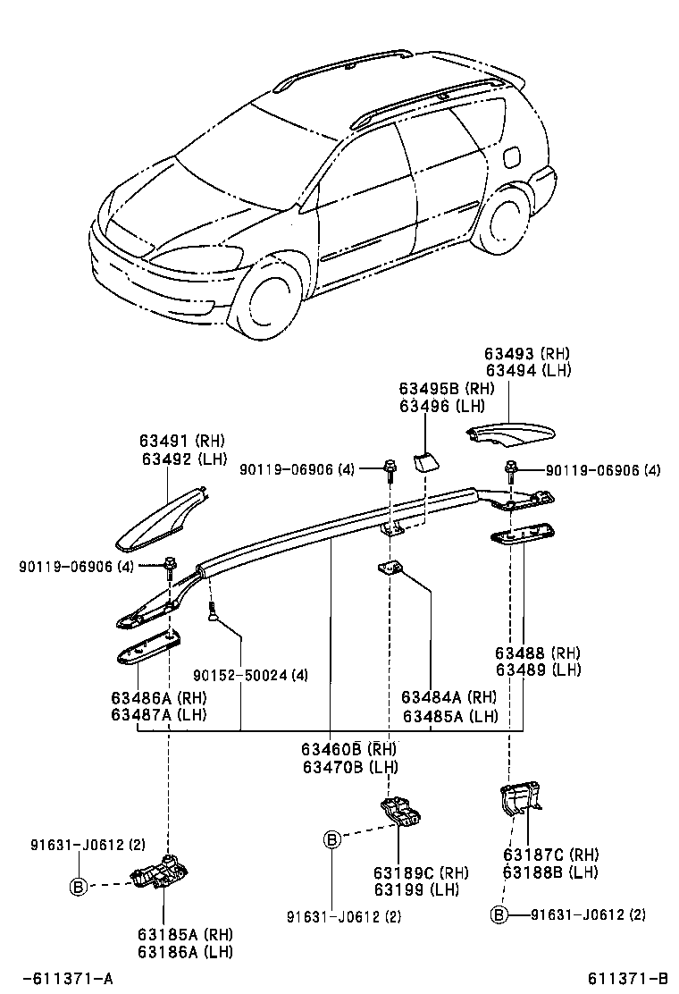 63111-44110 PANEL, ROOF product image