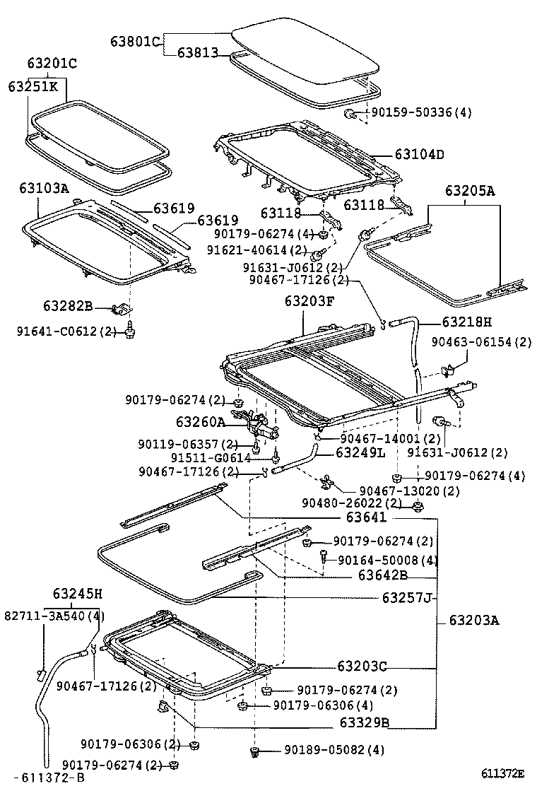 63111-44110 PANEL, ROOF product image