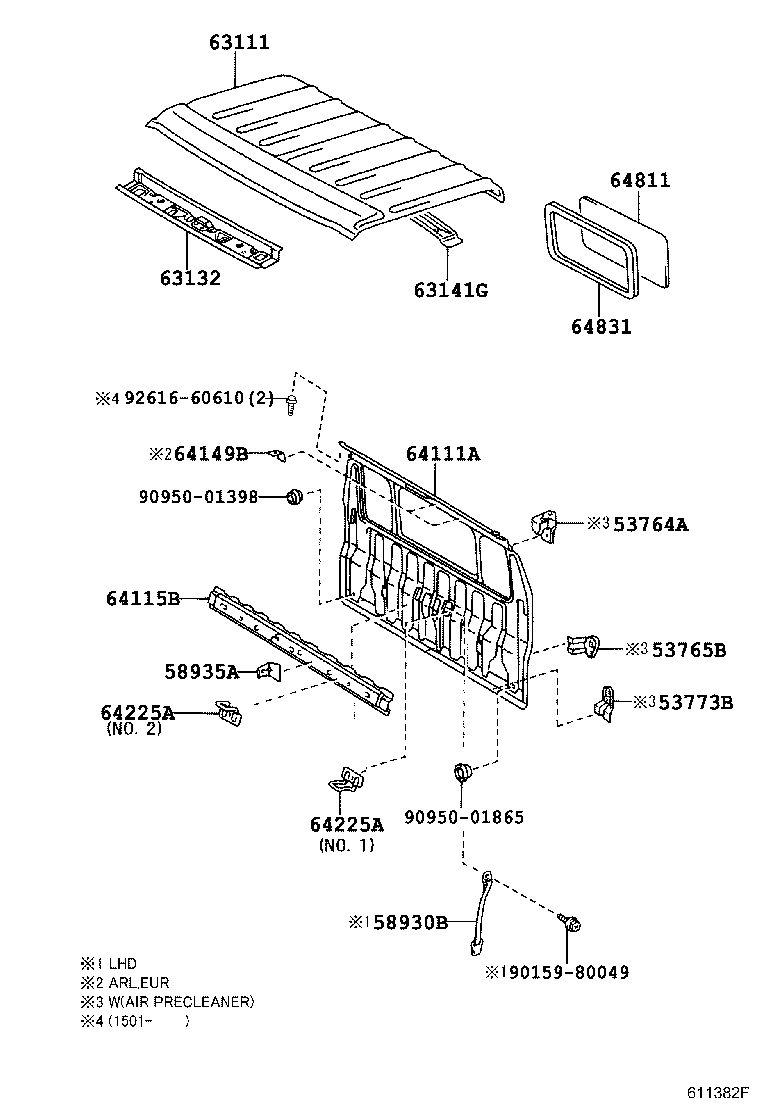 53773-37070 BRACKET, AIR CLEANER INLET, NO.2 product image
